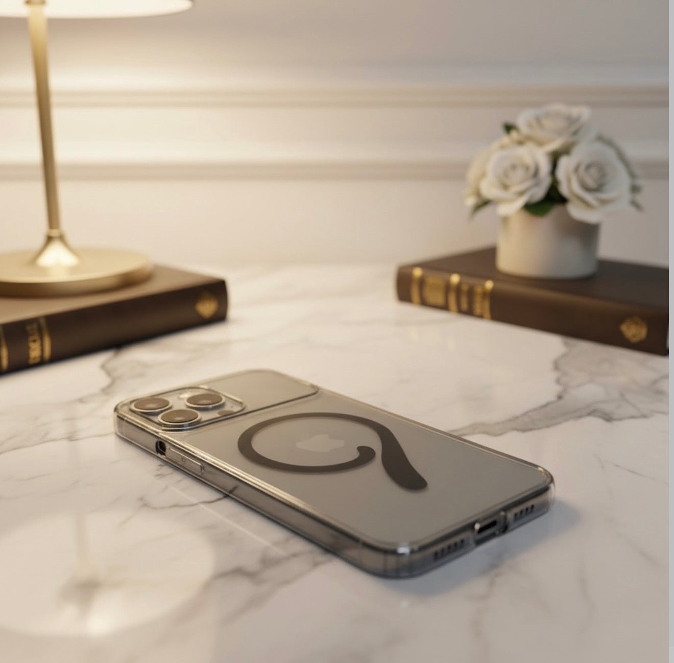 iPhone 14 Pro Max Clear Magnetic Case – Slim & Protective with Magnetic Ring