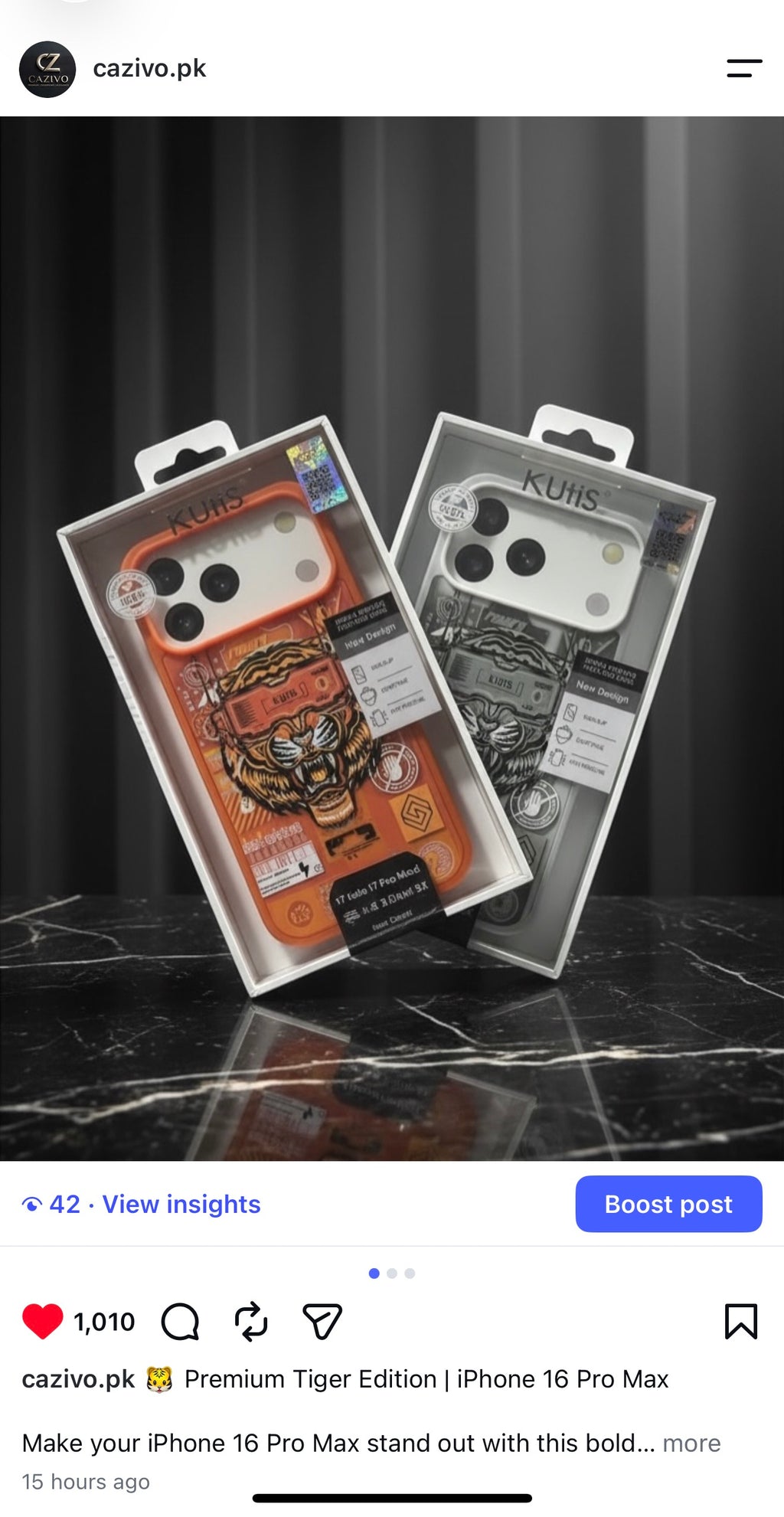 KUTIS Cyber Tiger Edition Shockproof Case for iPhone 17 pro max