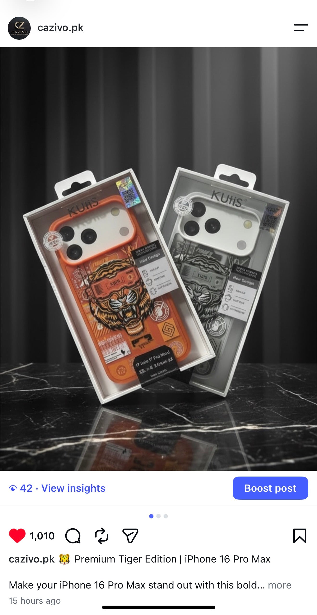 KUTIS Cyber Tiger Edition Shockproof Case for iPhone 17 pro max