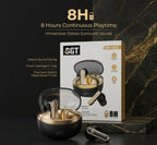 BGT Gold earbuds with box - 8H playtime, stereo surround sound, instant quick pairing