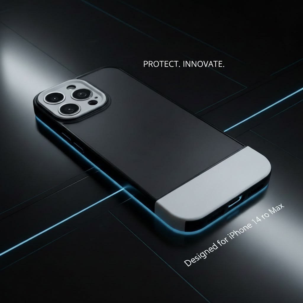 iPhone 14 Pro Max black and white case - Protect Innovate - designed for iPhone 14 Pro Max