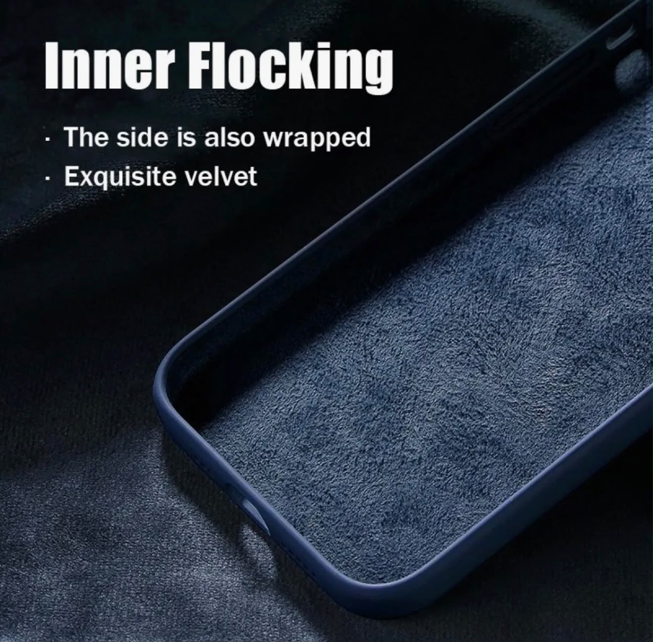 Inner flocking detail - exquisite velvet lining with sides also wrapped for full scratch protection